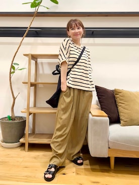 「ストレート×イエベ」｜+++ゆき+++さん（レディース・151cm）の夏コーディネート