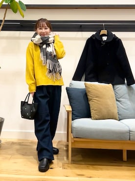 「URBAN RESEARCH DOORS（アーバンリサーチドアーズ）のタートルネックニット（ニット/セーター）」を使った、+++ゆき+++さん（レディース・151cm）の冬コーディネート