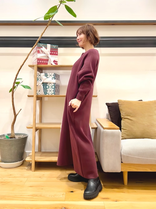 セール】スウェットライクニットワンピース（ワンピース）｜URBAN