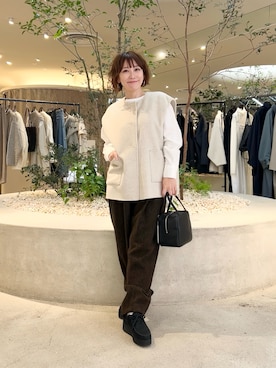 「冬の注目アウター」｜「アイテム（その他アウター）」を使った、+++ゆき+++さん（レディース・151cm）の秋コーディネート