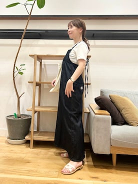 「Lee（リー）のアイテム（ワンピース）」を使った、+++ゆき+++さん（レディース・151cm）の夏コーディネート