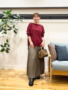 「Barbour（バブアー）の『別注』Barbour　BEDALE（その他アウター）」を使った、+++ゆき+++さん（レディース・151cm）の秋コーディネート