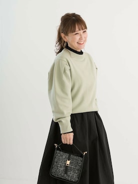 「URBAN RESEARCH DOORS（アーバンリサーチドアーズ）のピンタックフリルスタンドカラーブラウス（シャツ/ブラウス）」を使った、+++ゆき+++さん（レディース・151cm）の秋コーディネート