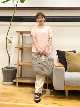 「イエベ春」｜「アイテム（グレー系）」を使った、+++ゆき+++さん（レディース・151cm）の夏コーディネート