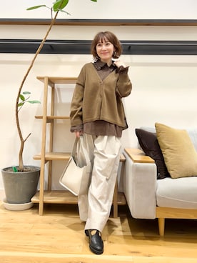 「アイテム（ローファー）」を使った、+++ゆき+++さん（レディース・151cm）の秋コーディネート