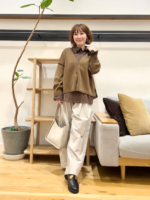 アーバンリサーチドアーズ　ウォッシャブルドライニットカーディガン　グレー URBAN RESEARCH DOORS カーディガン ウォッシャブルドライニット