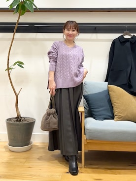 「URBAN RESEARCH DOORS（アーバンリサーチドアーズ）のアイテム（スカート）」を使った、+++ゆき+++さん（レディース・151cm）の秋コーディネート