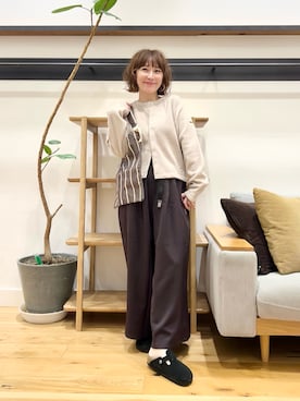 「アイテム（カーディガン/ボレロ）」を使った、+++ゆき+++さん（レディース・151cm）の秋コーディネート