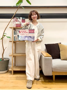 「アイテム（サロペット/オーバーオール）」を使った、+++ゆき+++さん（レディース・151cm）の冬コーディネート