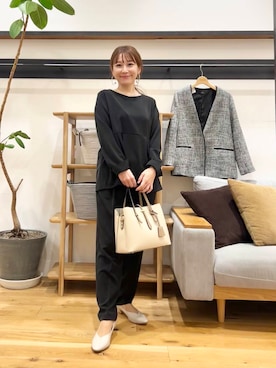 「アイテム（セットアップ）」を使った、+++ゆき+++さん（レディース・151cm）の冬コーディネート