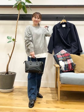 「URBAN RESEARCH DOORS（アーバンリサーチドアーズ）のウールリバーテーラードコート（その他アウター）」を使った、+++ゆき+++さん（レディース・151cm）の冬コーディネート