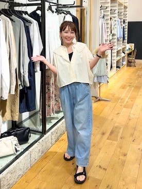 「ストレート×イエベ」｜+++ゆき+++さん（レディース・151cm）の夏コーディネート