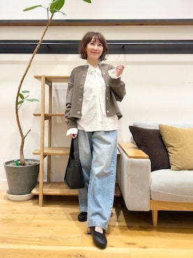 「アイテム（バレエシューズ）」を使った、+++ゆき+++さん（レディース・151cm）の秋コーディネート