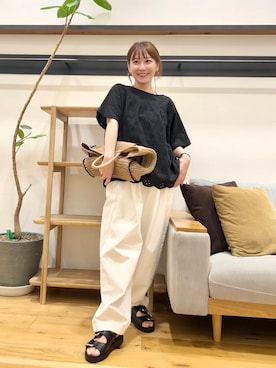 「ストレート×イエベ」｜+++ゆき+++さん（レディース・151cm）の夏コーディネート