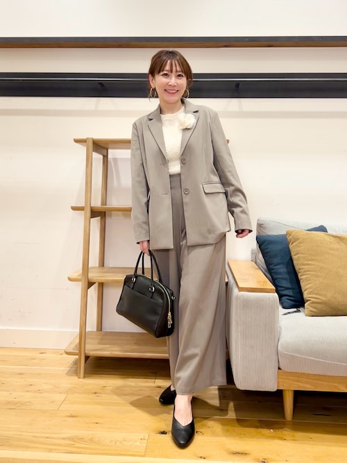 セール】『仁村紗和さん着用』『UR TECH』完声9分丈ワイドパンツ