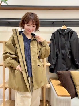 「URBAN RESEARCH DOORS（アーバンリサーチドアーズ）の防風/撥水ドロストフーディ（その他アウター）」を使った、+++ゆき+++さん（レディース・151cm）の秋コーディネート