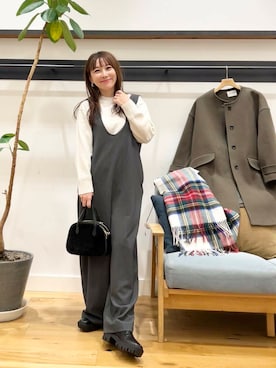 「doors」｜「アイテム（ノーカラーコート）」を使った、+++ゆき+++さん（レディース・151cm）の冬コーディネート