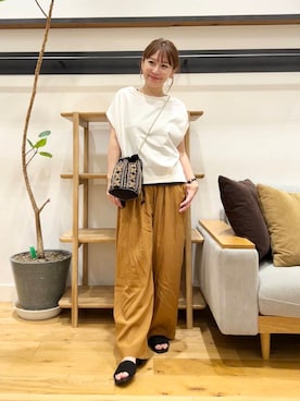 「ストレート×イエベ」｜+++ゆき+++さん（レディース・151cm）の夏コーディネート