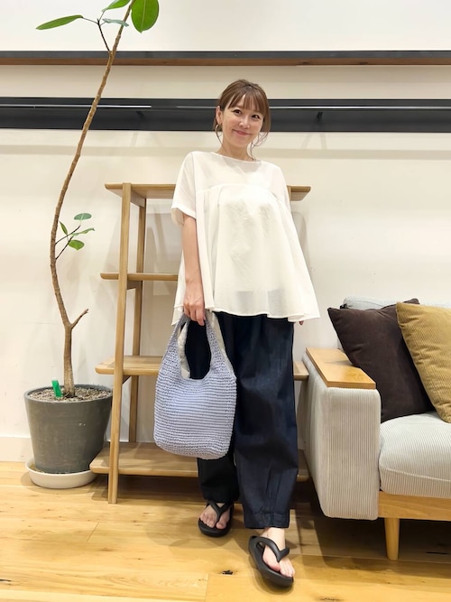 コマ編みペーパートートバッグ