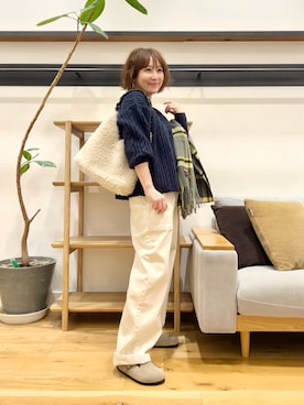 「アイテム（マフラー）」を使った、+++ゆき+++さん（レディース・151cm）の秋コーディネート