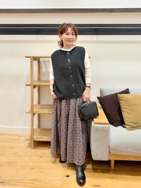 「FORK&SPOON（フォークアンドスプーン）のアイテム」を使った、+++ゆき+++さん（レディース・151cm）の秋コーディネート