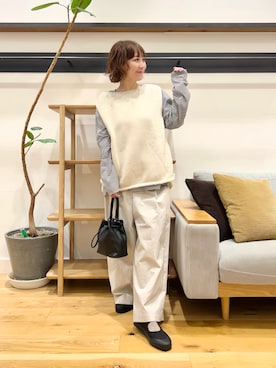 「アイテム（バレエシューズ）」を使った、+++ゆき+++さん（レディース・151cm）の秋コーディネート