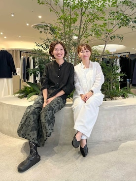 「アイテム（オールインワン・サロペット、ホワイト系）」を使った、+++ゆき+++さん（レディース・151cm）の秋コーディネート