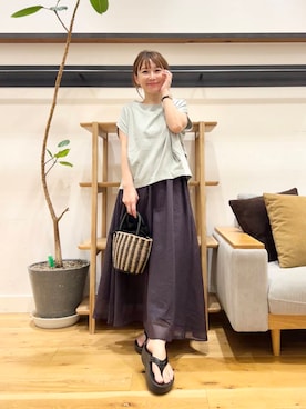 「ストレート×イエベ」｜+++ゆき+++さん（レディース・151cm）の夏コーディネート