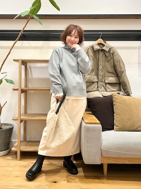 「FORK&SPOON（フォークアンドスプーン）のアイテム」を使った、+++ゆき+++さん（レディース・151cm）の冬コーディネート