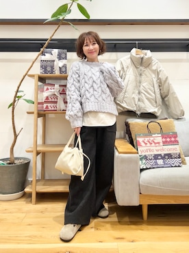 「アイテム（サンダル）」を使った、+++ゆき+++さん（レディース・151cm）の冬コーディネート