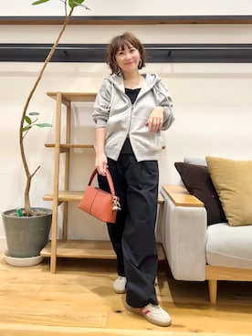「アイテム（パーカー）」を使った、+++ゆき+++さん（レディース・151cm）の秋コーディネート