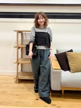「FORK&SPOON（フォークアンドスプーン）のアイテム」を使った、+++ゆき+++さん（レディース・151cm）の秋コーディネート