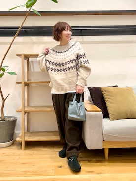 「アイテム（サンダル）」を使った、+++ゆき+++さん（レディース・151cm）の秋コーディネート