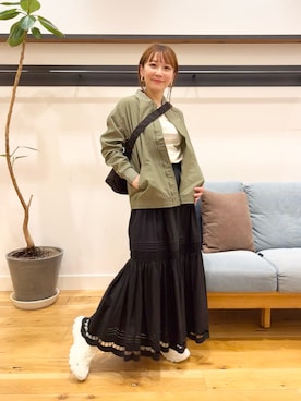 「NEW BALANCE（ニューバランス）のアイテム（その他アウター）」を使った、+++ゆき+++さん（レディース・151cm）の冬コーディネート