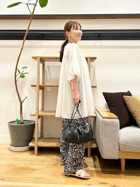「アイテム（チュニック）」を使った、+++ゆき+++さん（レディース・151cm）の夏コーディネート