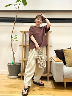 「ストレート×イエベ」｜+++ゆき+++さん（レディース・151cm）の夏コーディネート