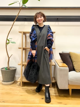 「アイテム（ワンピース/ドレス）」を使った、+++ゆき+++さん（レディース・151cm）の秋コーディネート