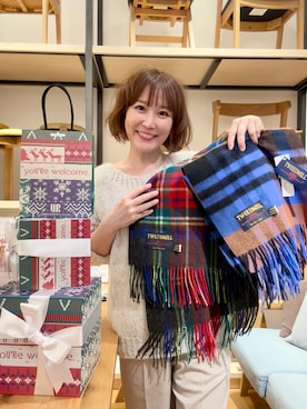 「TWEED MILL（ツイードミル）のアイテム」を使った、+++ゆき+++さん（レディース・151cm）の秋コーディネート