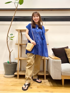 「ストレート×イエベ」｜+++ゆき+++さん（レディース・151cm）の夏コーディネート