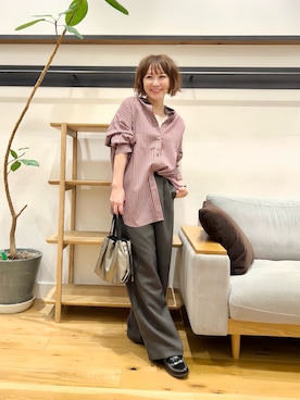 「HARUTA（ハルタ）の『別注』HARUTA×DOORS　キルトローファー（ローファー）」を使った、+++ゆき+++さん（骨格ストレート・レディース・151cm）の秋コーディネート