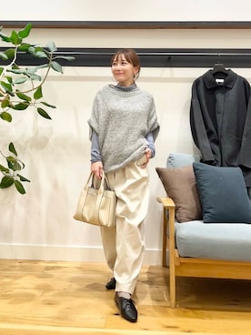 「アイテム（ステンカラーコート）」を使った、+++ゆき+++さん（レディース・151cm）の秋コーディネート