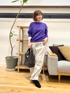 「アイテム（ローファー）」を使った、+++ゆき+++さん（レディース・151cm）の秋コーディネート