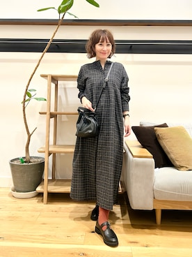 「アイテム（ワンピース/ドレス）」を使った、+++ゆき+++さん（レディース・151cm）の秋コーディネート