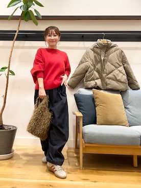 「アイテム（ダウンジャケット/コート）」を使った、+++ゆき+++さん（レディース・151cm）の冬コーディネート