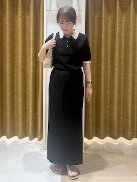 「アイテム（ポロシャツ）」を使った、harukaさん（レディース・155cm・20代）の夏コーディネート