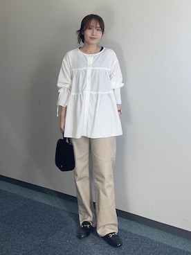 「ROPE' PICNIC（ロペピクニック）のアイテム」を使った、harukaさん（レディース・155cm）の夏コーディネート