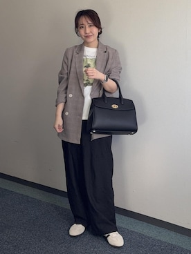 「ROPE' PICNIC（ロペピクニック）のアイテム」を使った、harukaさん（レディース・155cm）の春コーディネート