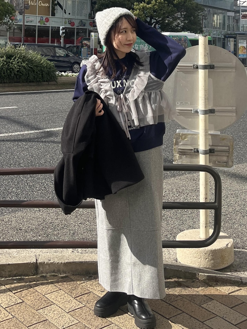 ジャージメルトンオーバーダッフルコート タグ付き（セール