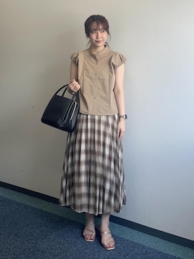 「ROPE' PICNIC（ロペピクニック）のアイテム」を使った、harukaさん（レディース・155cm）の夏コーディネート