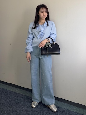 「ROPE' PICNIC（ロペピクニック）のアイテム」を使った、harukaさん（レディース・155cm）の春コーディネート